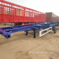 3 เพลา Tri-axle 40ft 65ton Skeleton Semi Trailer